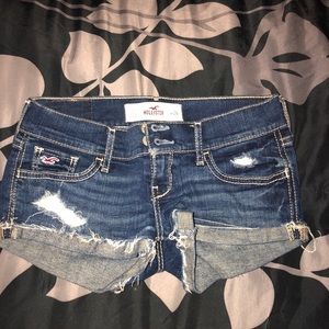 Dark jean shorts